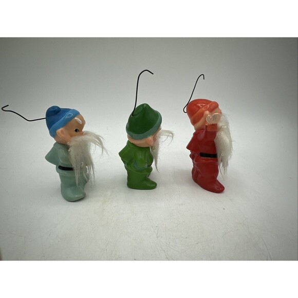 Vintage Elf Dwarf Ornaments Figures Christmas Decor Figurines 3” RARE - Picture 5 of 15
